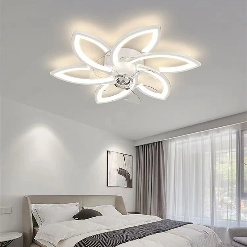 Ventilateur de Plafond localité au Design Nordique Créatif, Luminaire Décoratif de Plafond, Idéal pour un Salon, une Chambre à Coucher ou un Restaurant Hôtel résidentiel décoration intérieure plafonnier lumière