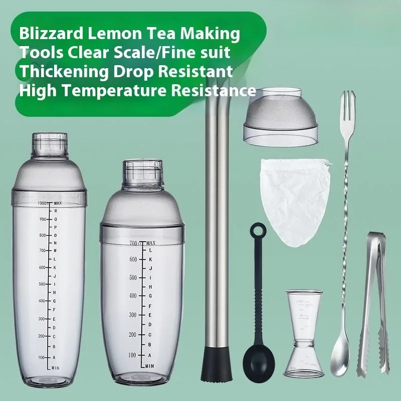 

Professional Hand Shaker Cup Barista Tool with Measurement Marks for Bubble Tea Lemonade Cocktail Mixing Bartender Equipment
