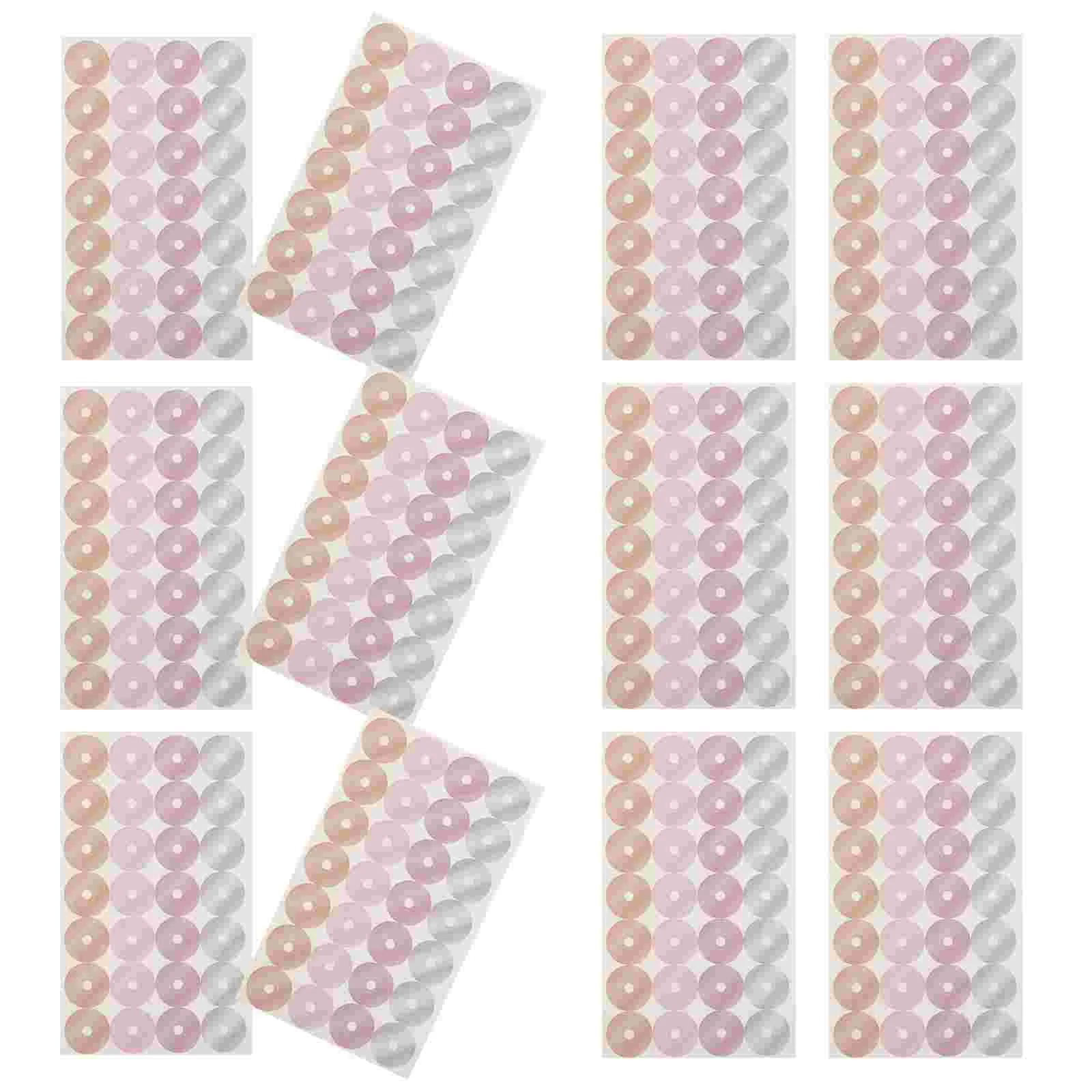 16 Sheets Dot Loose-leaf Paper Patch Hole Protection Sticker Repair Punch Reinforcement Label Nail Stickers Binder