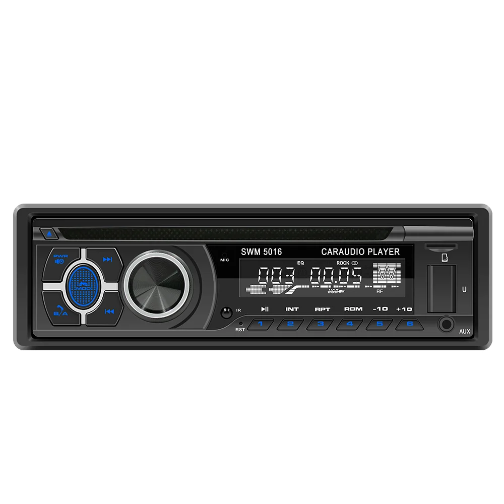 

Universal 1 Din 12V Car Radio Auto Audio Stereo Bluetooth Built-in AUX USB MP3 DVD Player/CD/SD/FM Hands-free Calls Good Quality