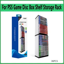 For PS5 host disc double-layer storage box holder can store 36 pieces For PS4 Xbox One Game Console Stand Accessories