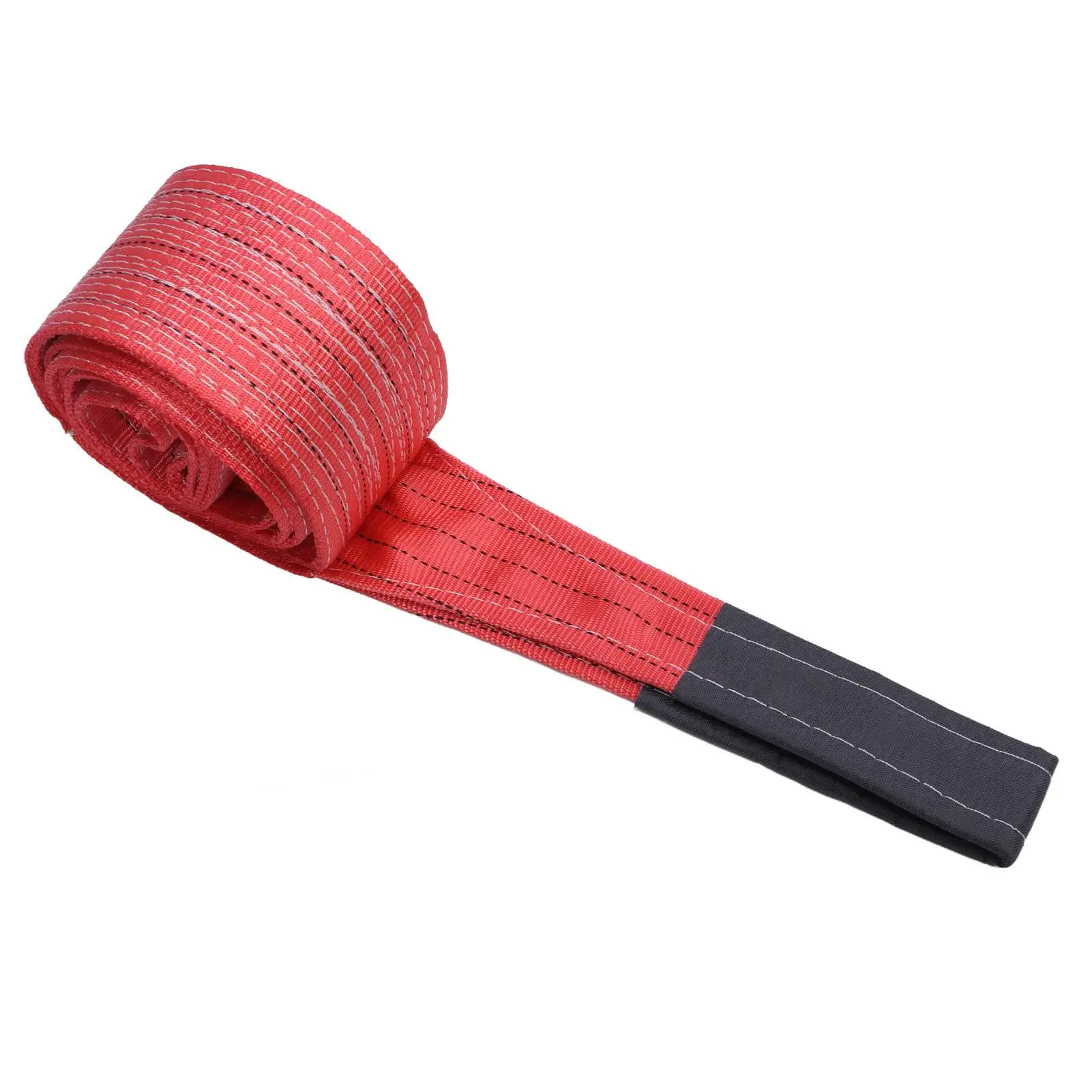 High Strength 5T Polyester Towing Lift Sling Strap 4M Red Knitting for port Use