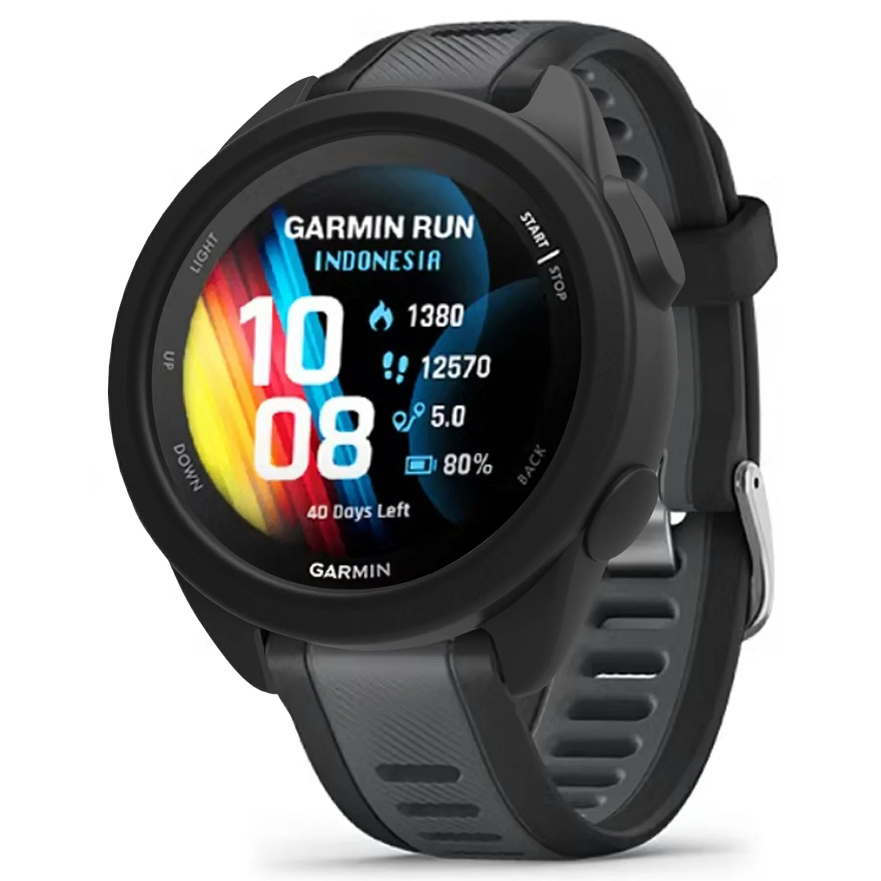 

Защитный чехол для умных часов Garmin Forerunner 165, силиконовый чехол - черный