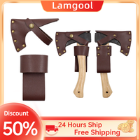 Leather Axe Cover Waist Hanging Outdoor Axe Cover Cut Edge Leather Cover Camping Safety Accessorie Wood Axe Cover Field Supplies