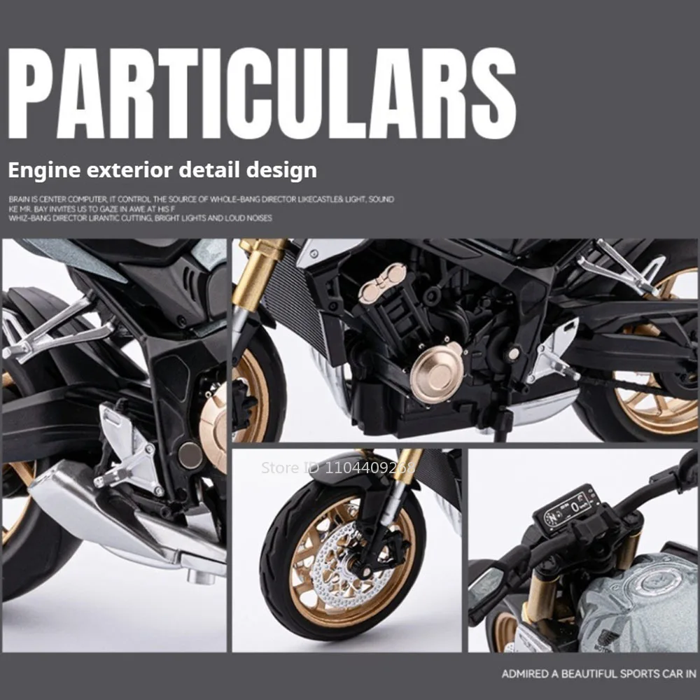 مقياس 1:12 هوندا CB650 HP4 نموذج دراجة نارية لعبة سبيكة دييكاست امتصاص الصدمات نماذج محرك سباق مصغرة للأطفال هدايا #2