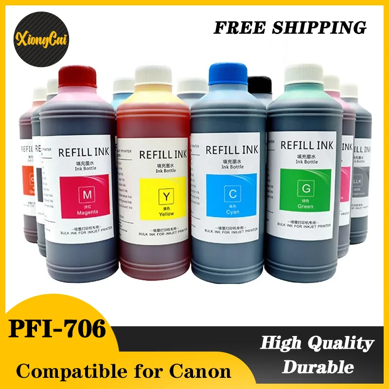 NEW PFI-706 701 702 703 704 Pigment ink For Canon iPF8100/9100/8110/9110/iPF810/820/815/825/iPF8300/8310/8300S/8310S Filler ink