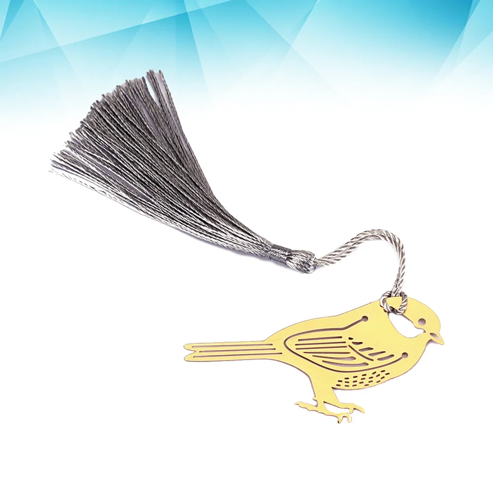 

Music Bookmark Gold Bird Tassel Chinese Wind Stationery Gift For Readers Writers Lightweight Book Marker Decor