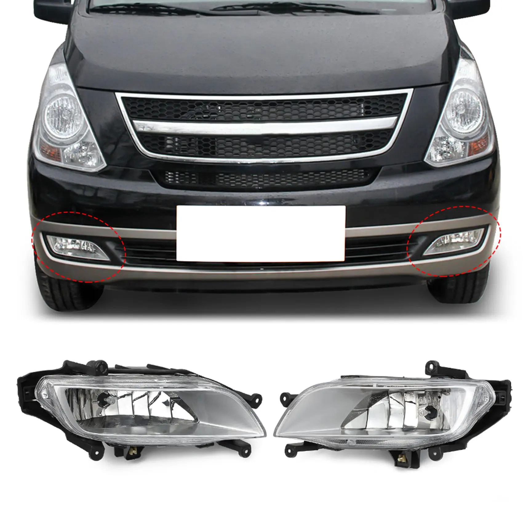 

Innovative 1 Piece Left Front 922014H000 Bumper Fog Lamp Driving Foglight For I800 IMAX H1 Grand Starex 07-15