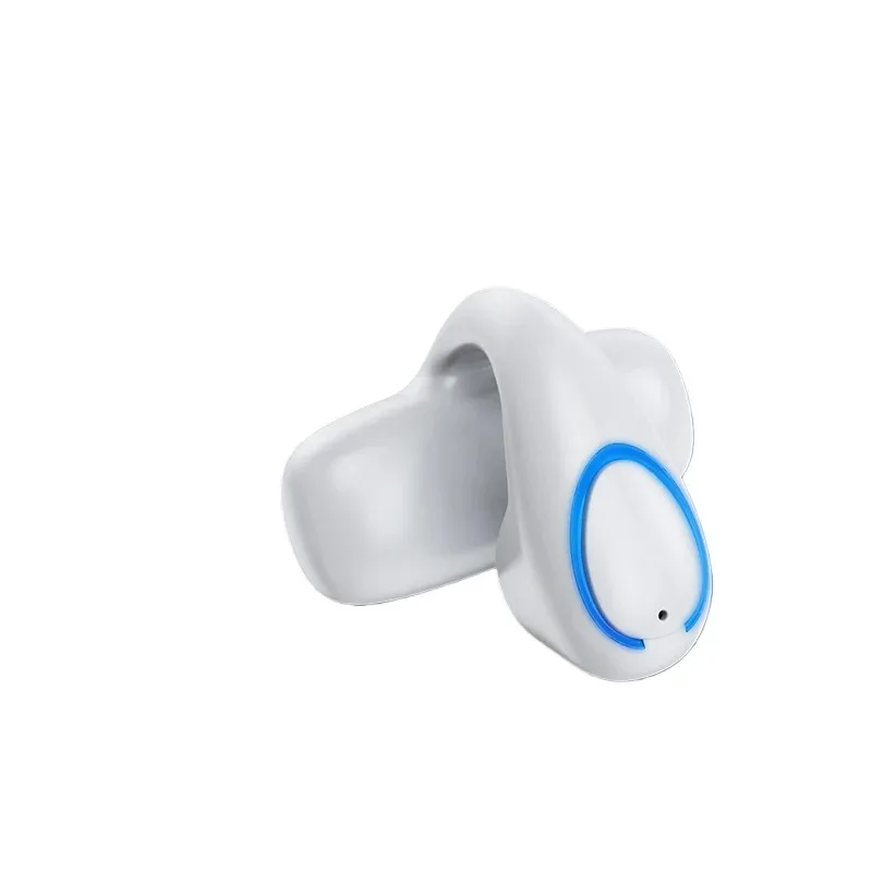 Einohr-Knochenleitungskopfhörer, Lauf- und Sportkopfhörer, kabellose Bluetooth-Ohrclips mit offener Ohrwahrnehmung_voghion.com