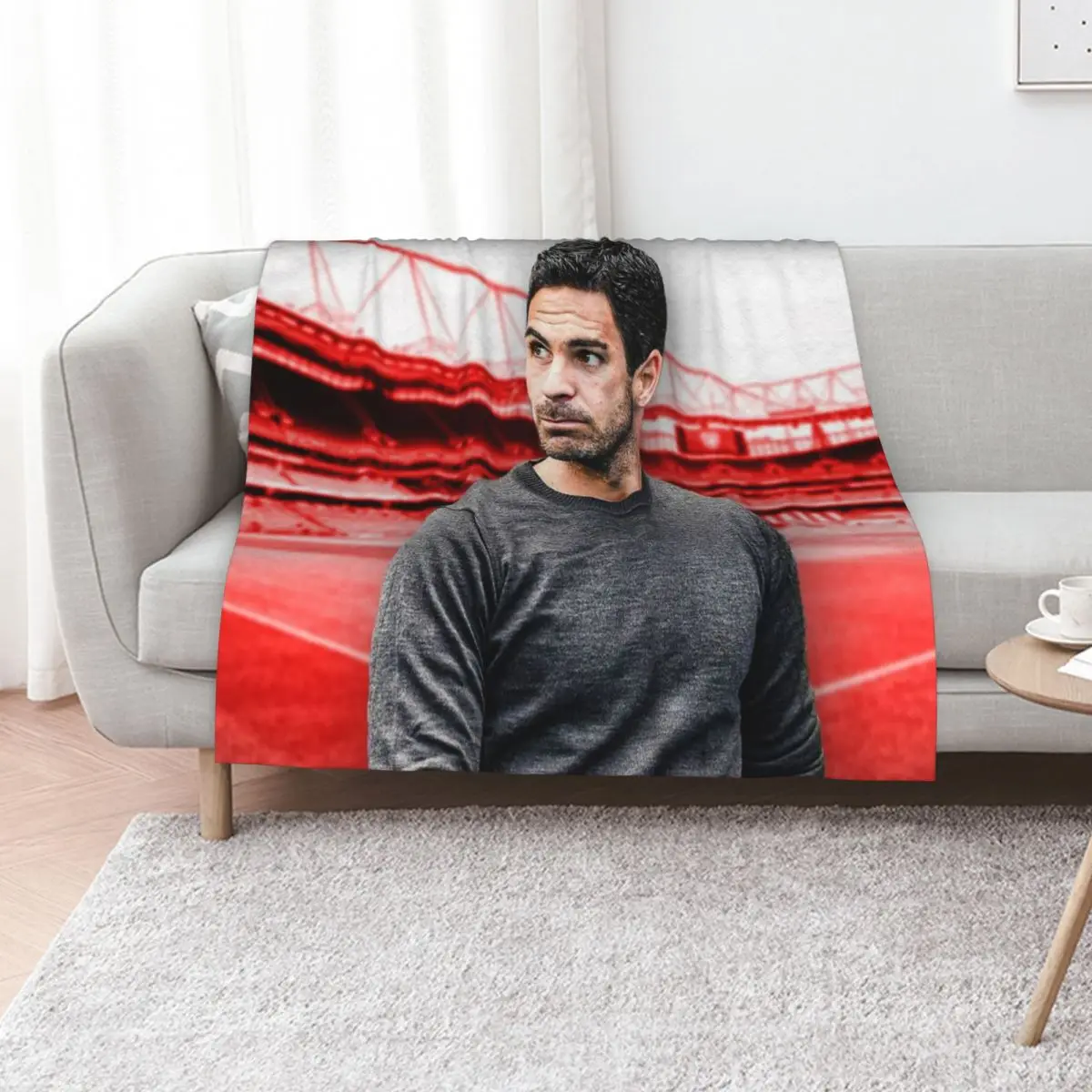 Mikel Arteta Throw Blanket Warm Luxury Designer Softest Summer Thin Hairys Blankets