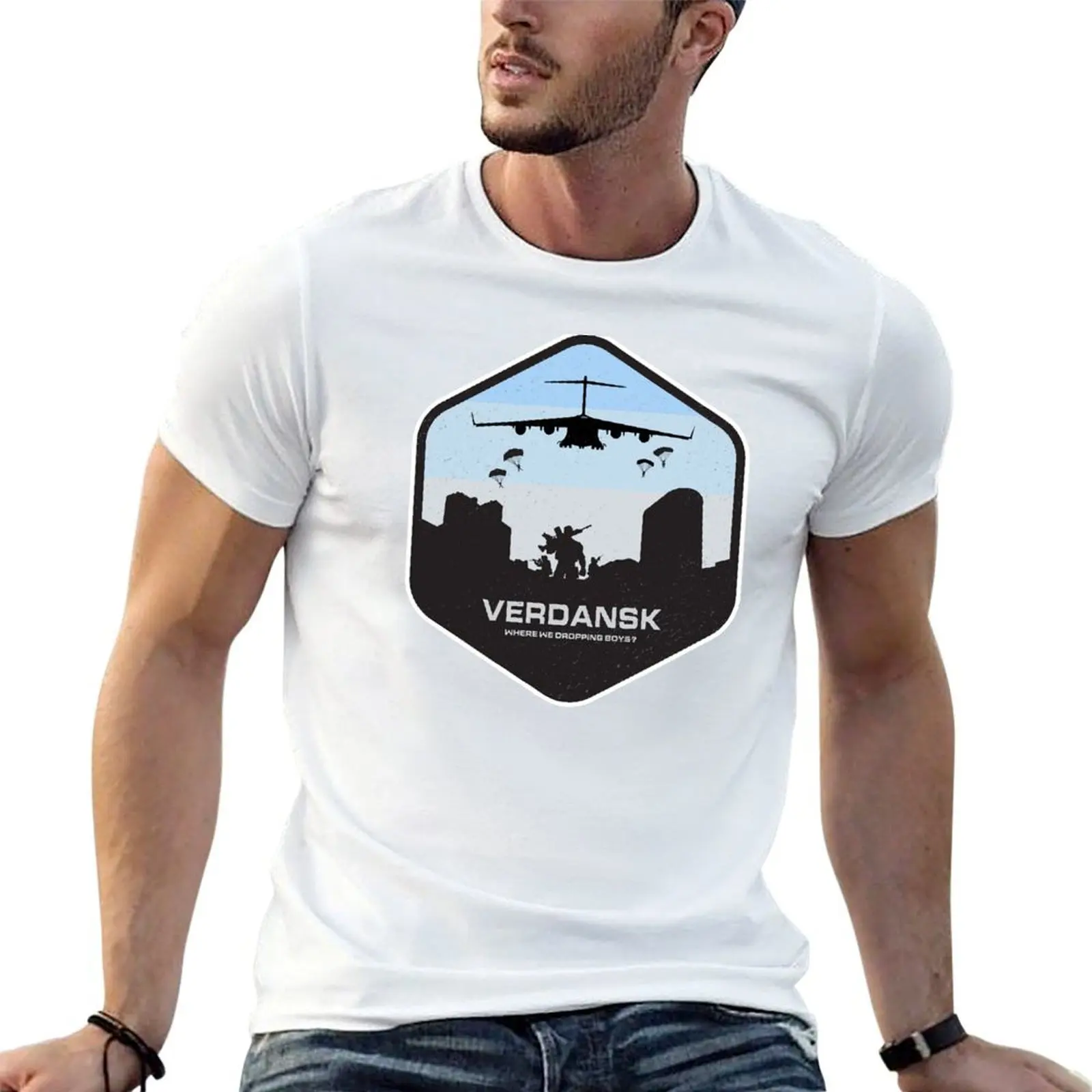 Verdansk Warzone For Fans T-Shirt anime blue archive plain white t shirts men