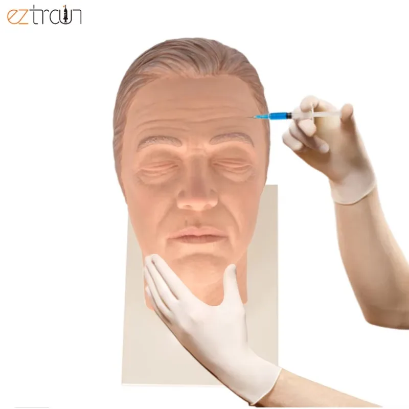 Silicone Male Head Facial Injection Training Simulator PH13‑029 Phantom OEM Available Medical Aesthetic Skill Teaching Lab Tool