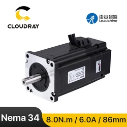 Leadshine Nema 34 Stepper Motor (86CME85-BZ) Closed Loop 8N.m 6.0A with Encoder with Brake Easy Servo Motor for CNC