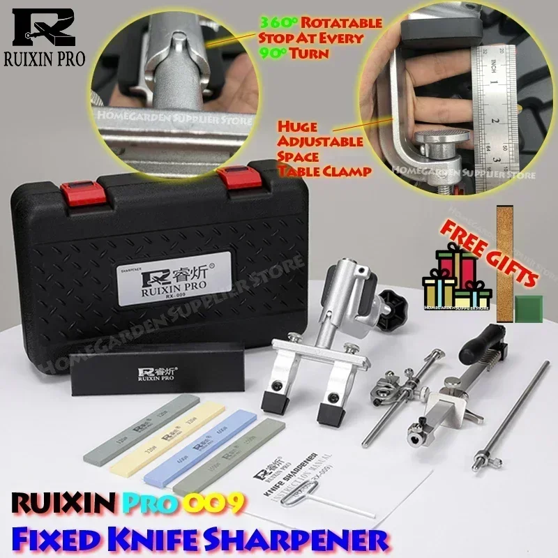 

RUIXIN Pro Ultimate Edition Flexible Angle Fixed Knife Sharpener System Full Size Sharpening Polishing Adjustable Kitchen Tool