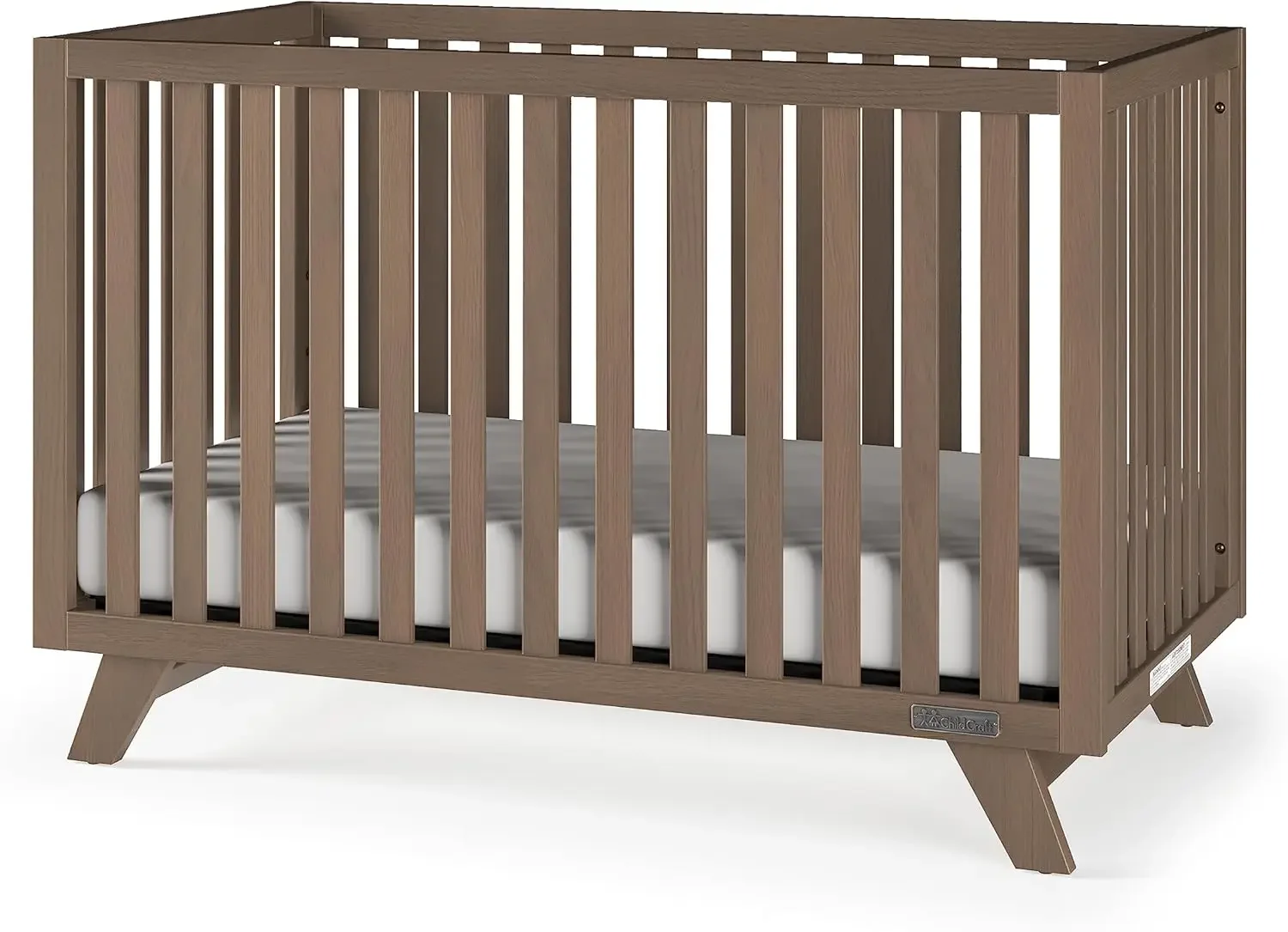 

Child Craft SOHO 4-in-1 Convertible Crib, Baby Crib Converts to Day Bed, Toddler Bed and Full Size Bed, 3 Adjustable Mattress Po