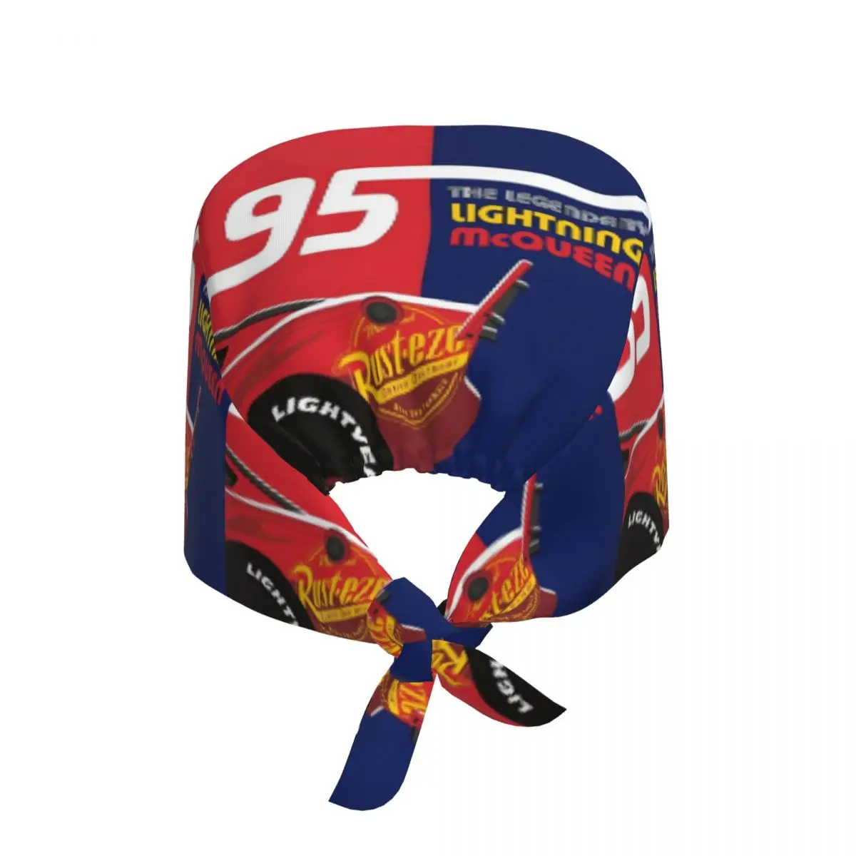 Car 95 Lightning Mcqueen Cool Breathable Scrub Hat Surgical Scrub Caps Unisex Nursing Hair Hats Cartoon Pattern Work Scrubs Hat