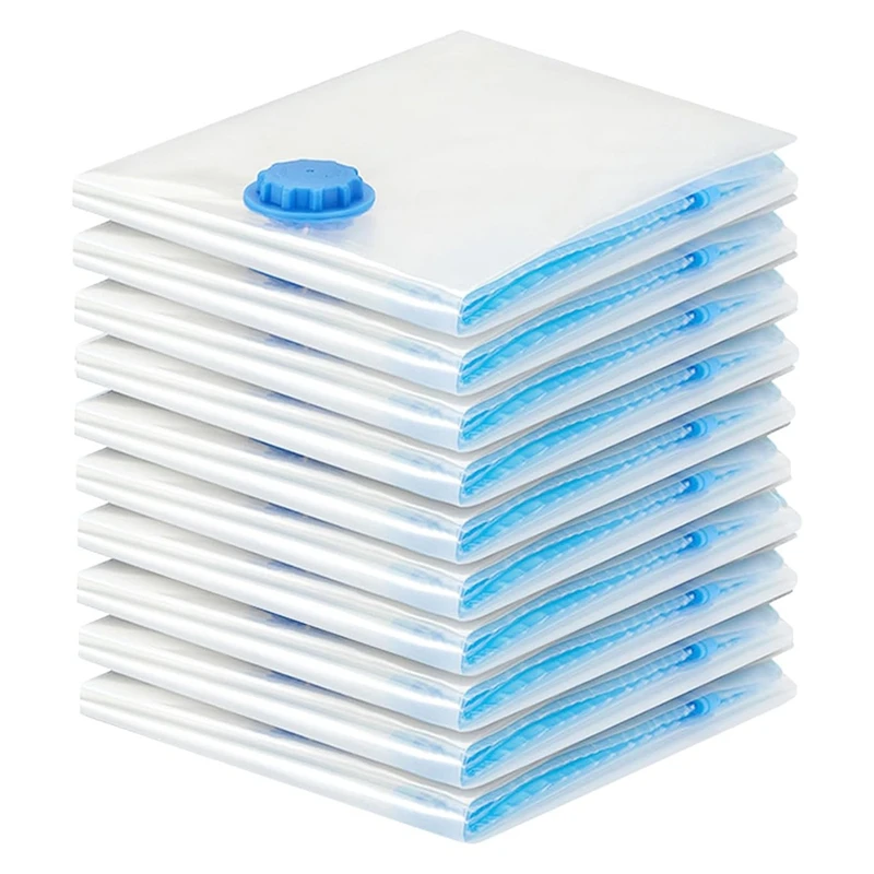 

Vacuum Bags For Clothes - Pack Of 10 40 X 30 Cm Reusable Storage Bags Vacuum Bags With Seal And Space Saving Travel Bags