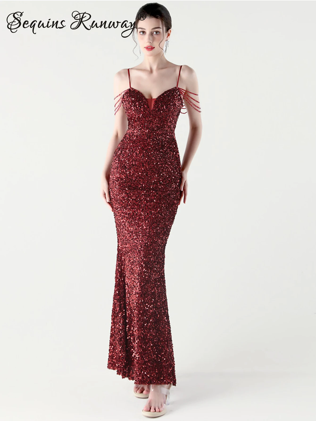 Sexy backless sequin long party dresses women pink white elegant birthday summer dress woman luxury prom evening dresses vestido