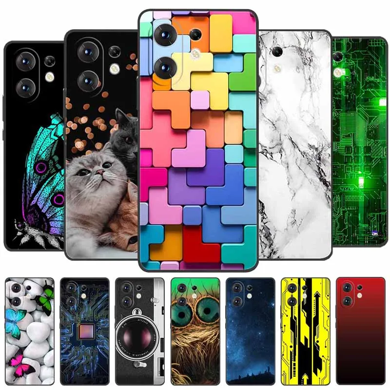 

For VIVO S30 Case Luxury TPU Soft Silicone Back Cover Phone Cases on VIVO S30 5G V2464A VIVOS30 Protector Bumper Flower Coque