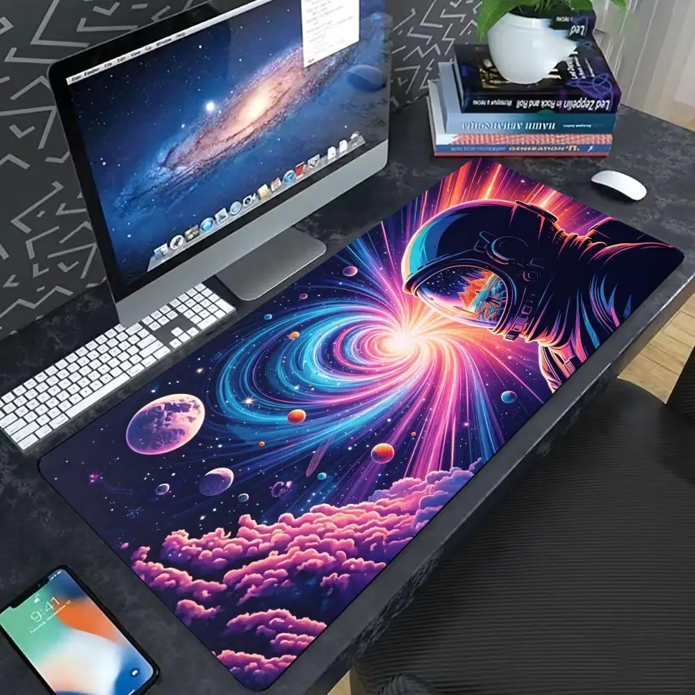 Astronaut Space  Mouse Pad Large size xxl rubber keyboard  carpet anti-slip gamer  mouse pad Laptop home office mouse blanket