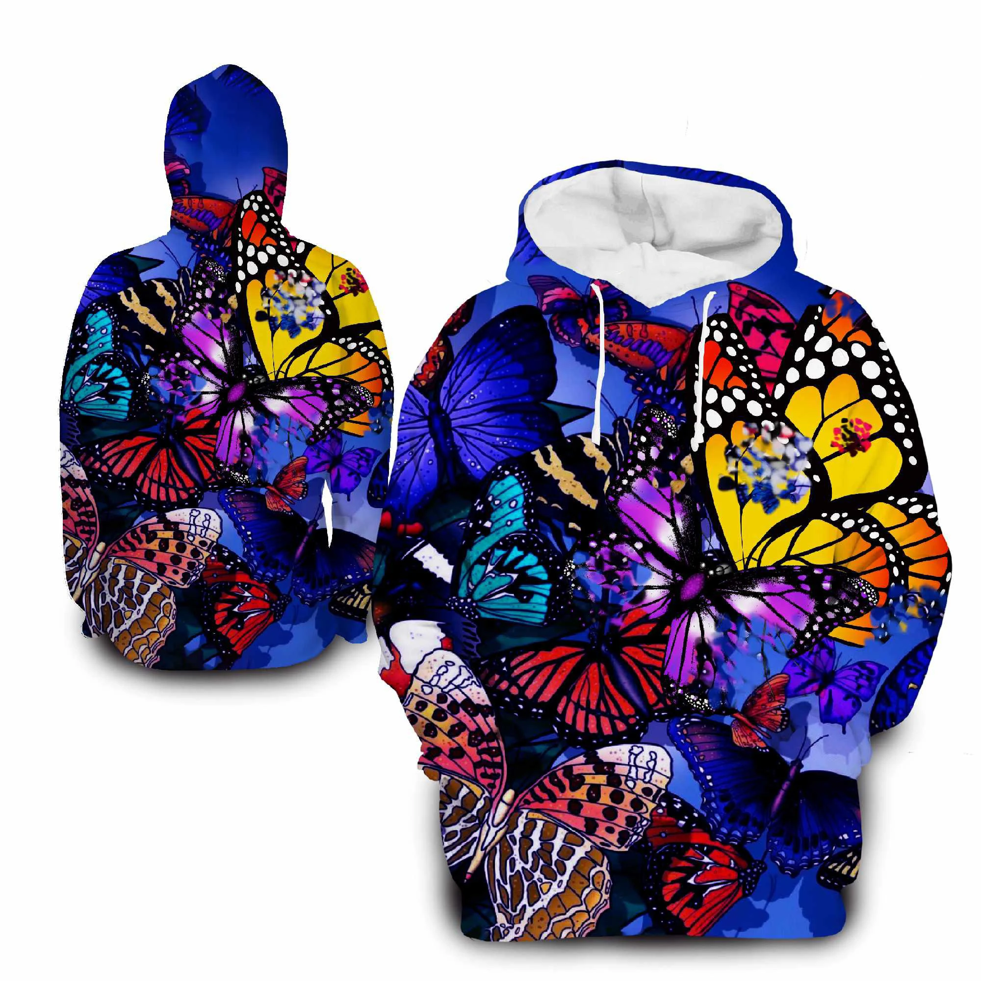 Dream Catcher Pattern Hoodies Butterfly 3D Print Women Hooded Sweatshirts Streetwear Pullovers Tracksuits Female Unisex Clothing