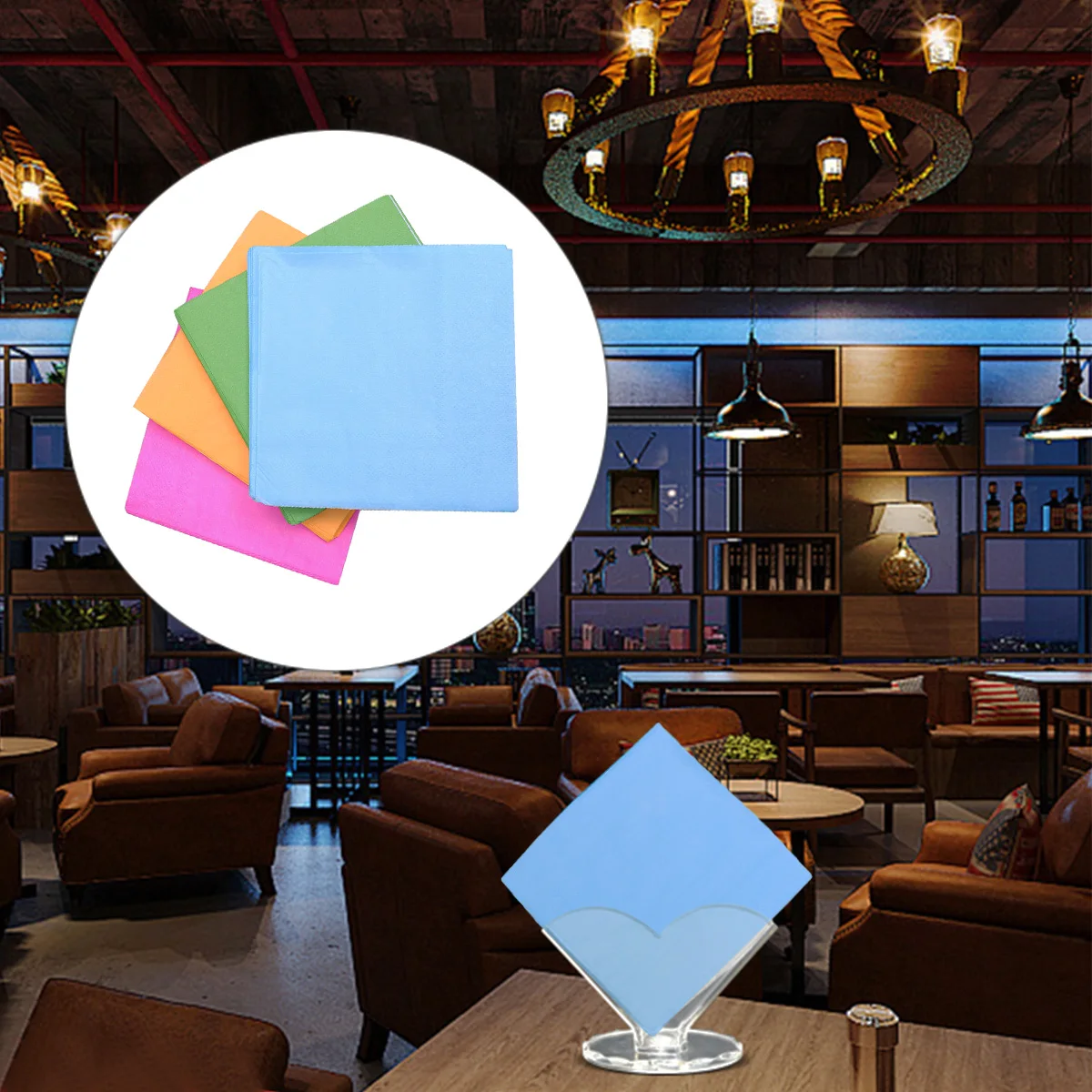 

4 Packs 20 Pieces Disposable Paper Napkins Green Printed Serviettes Hand Towels Solid Wedding Children Birthday