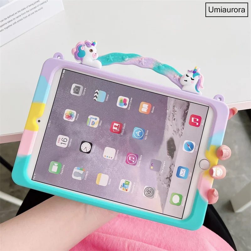 Funda protectora de silicona con dibujos animados para Samsung Galaxy Tab A8 10,5 SM-X200 SM-X205 SM-T290 A7 10,4 SM-T500, para niños