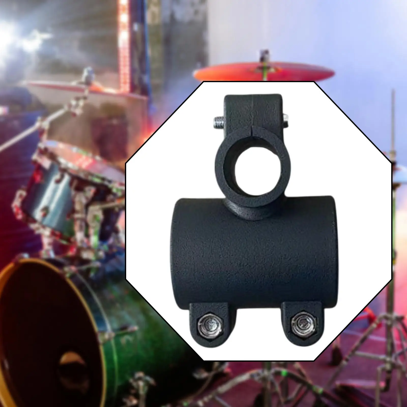 Drum Rack T Clamp Tube Mount Electric Drum Kit Accessory Tube Clip Repair Parts Black 22mm Pole Clamp for Percussion Stand
