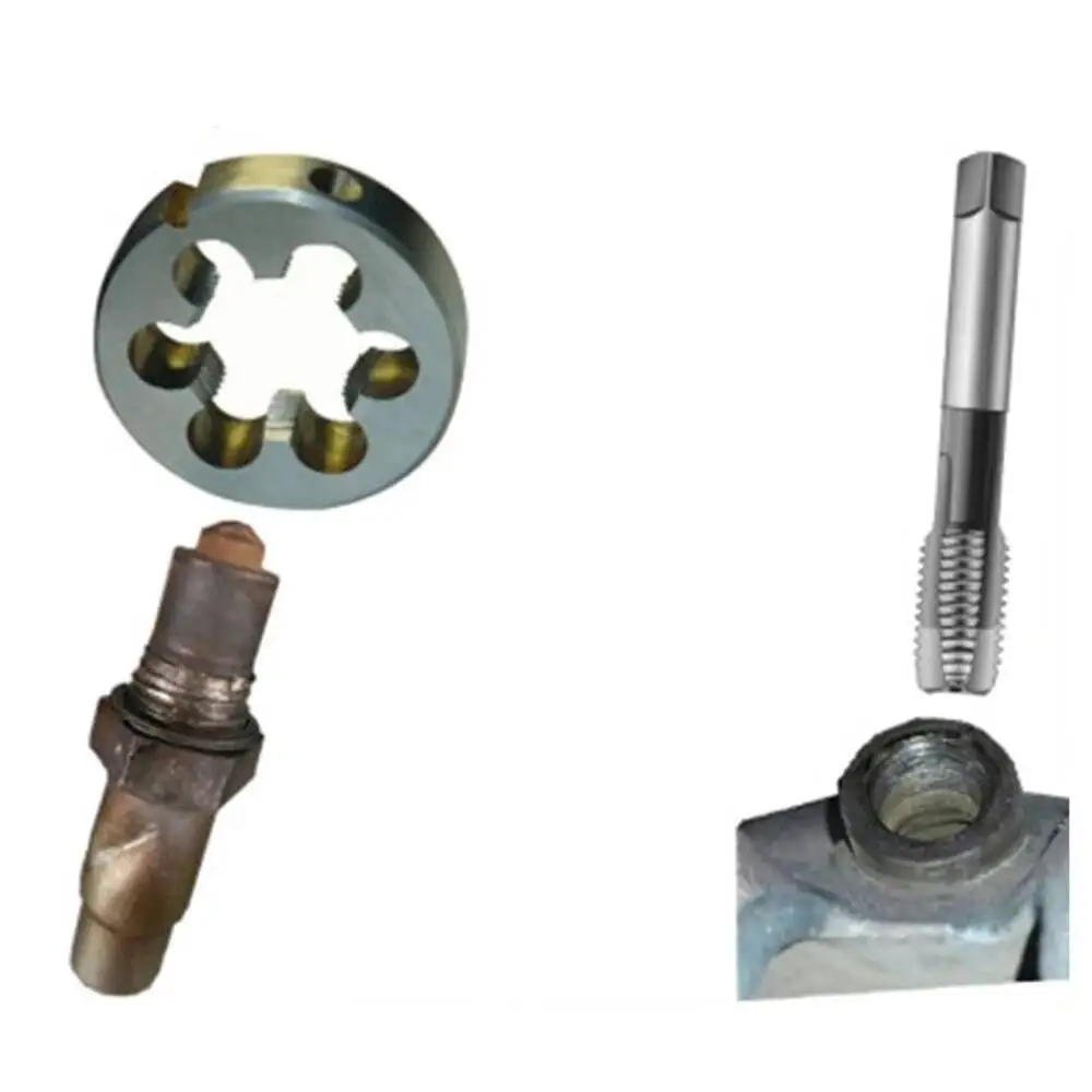 Ferramenta de reparo de rosca de parafuso de sensor de oxigênio automotivo ferramenta de reparo de dente de parafuso de sensor de oxigênio automotivo