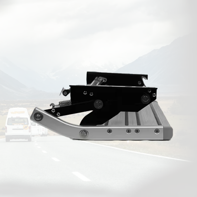 

High Quality Cheap Aluminum Alloy RV Manual Folding Single Step 220KG Capacity Rv Step