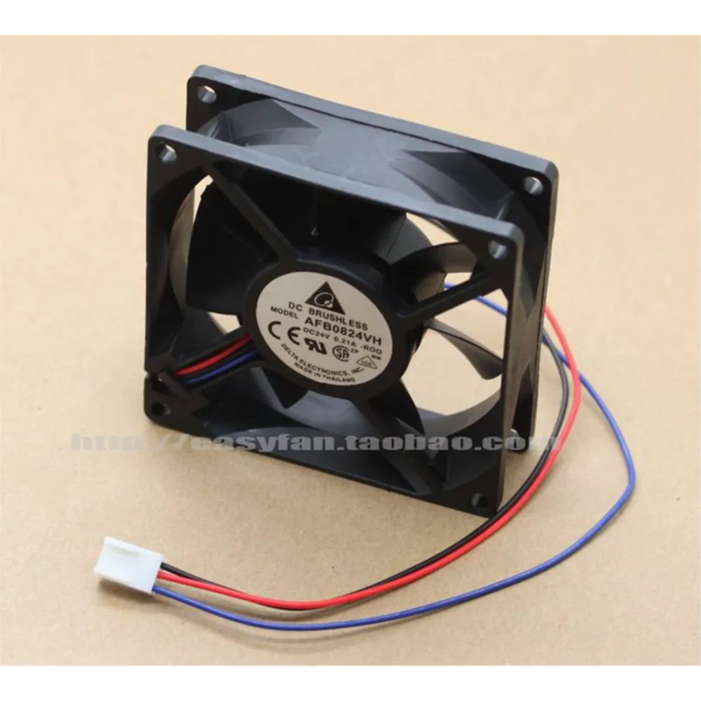 8cm 80mm Fan for Delta AFB0824VH 8025 80mm 24V 0.21A Cooling Fan, High Airflow for Electronics & Frequency Converters