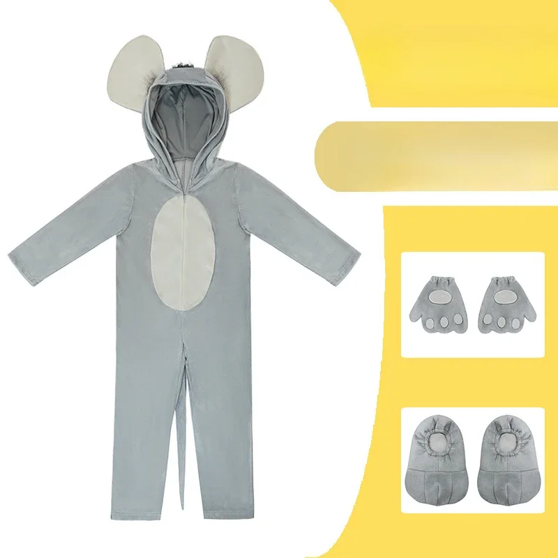 Costumi de cosplay d'animaux pour enfants, style souris, imbibés, école de Noël, olimpiche de performance sur scène, nouveau,