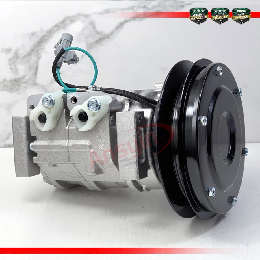 

10S13C AC Compressor For JOHN DEERE HITACHI Hyundai 03-256-EIR 4709228 4721999 FXB00001040 ZX870H-5G ZX870LC-5B 503-254 4721999