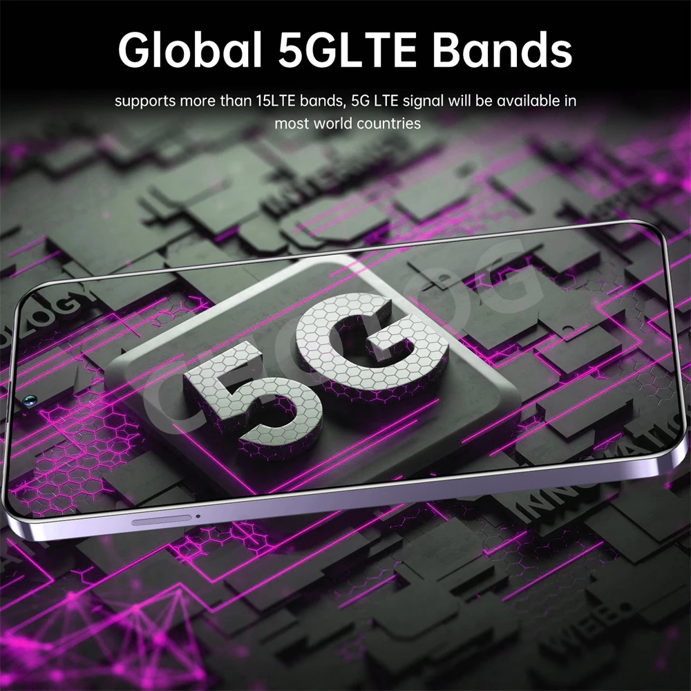 2025 SMS 24 هاتف ذكي فائق الأصلي رخيص الثمن 7.3 بوصة الإصدار العالمي 5G هواتف محمولة بشريحتين 7800 مللي أمبير في الساعة أندرويد 14 هواتف محمولة