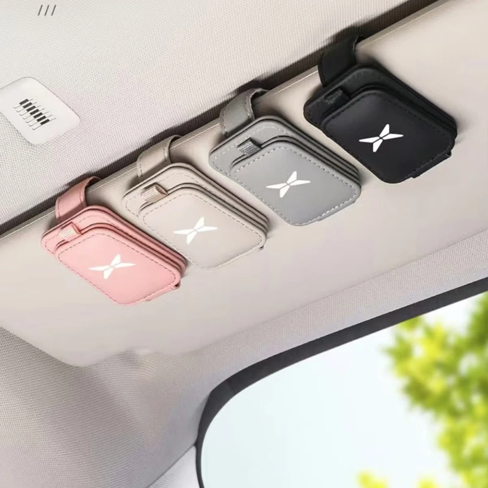 For Xpeng G6/P7/P5/G9 Car Glasses Clip Advanced Glasses Box Multi functional Sunshade Storage Artifact Car Interior Decoration