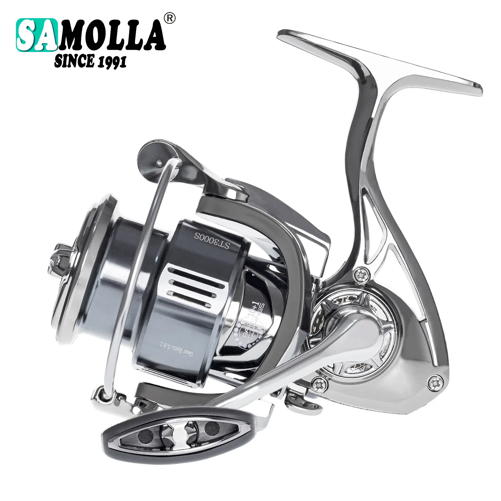 

2023 Fishing Reel Spinning Coil Super Light 10+1BB Stainless Steel Bearing 5.8:1 Sea Saltwater Waterproof Tackle For Bass Pike