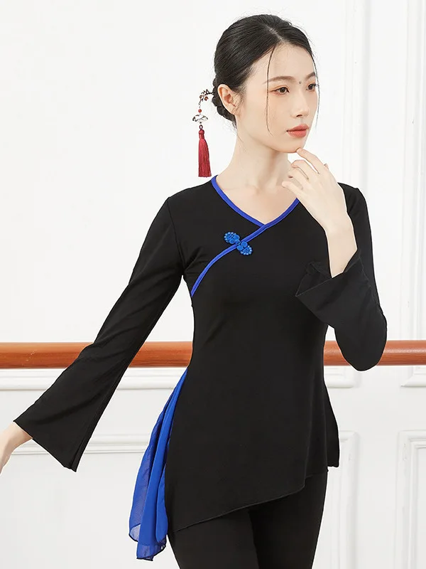 Long And Short Sleeve Top Latin Suit Female Adult Square Dance Latin Performance Dress Square Dancing Clothing