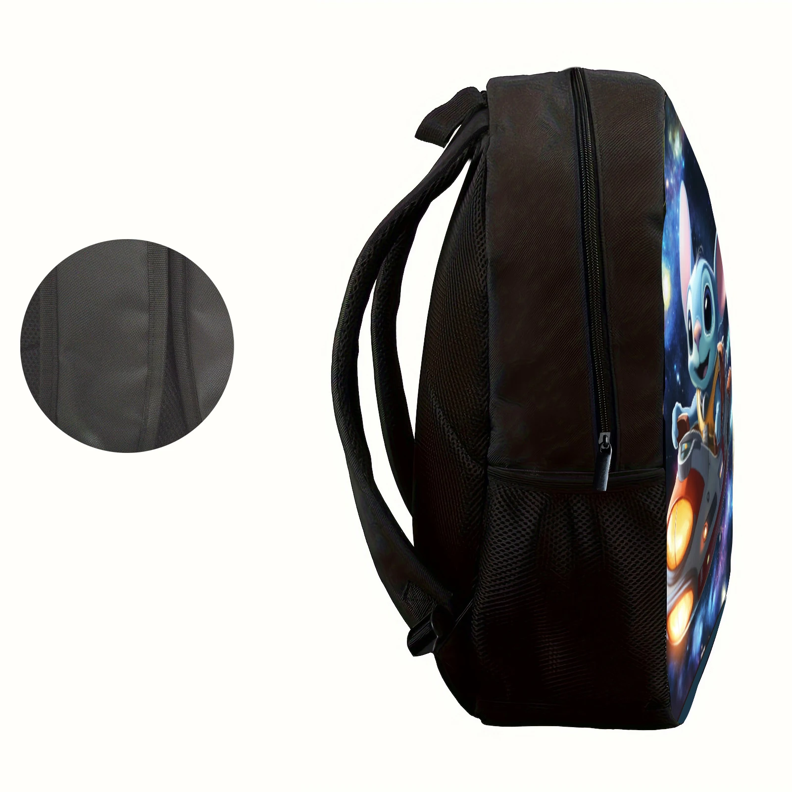 1pc Star Trek Stitch printed backpack, student backpack, suitable for travel, daily commuting