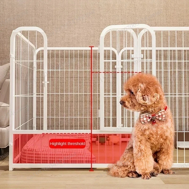 Pet Playpen Heightened Dog Kennel With Gate Indoor Isolation Fence Home Pet Enclosure For Dog Cat