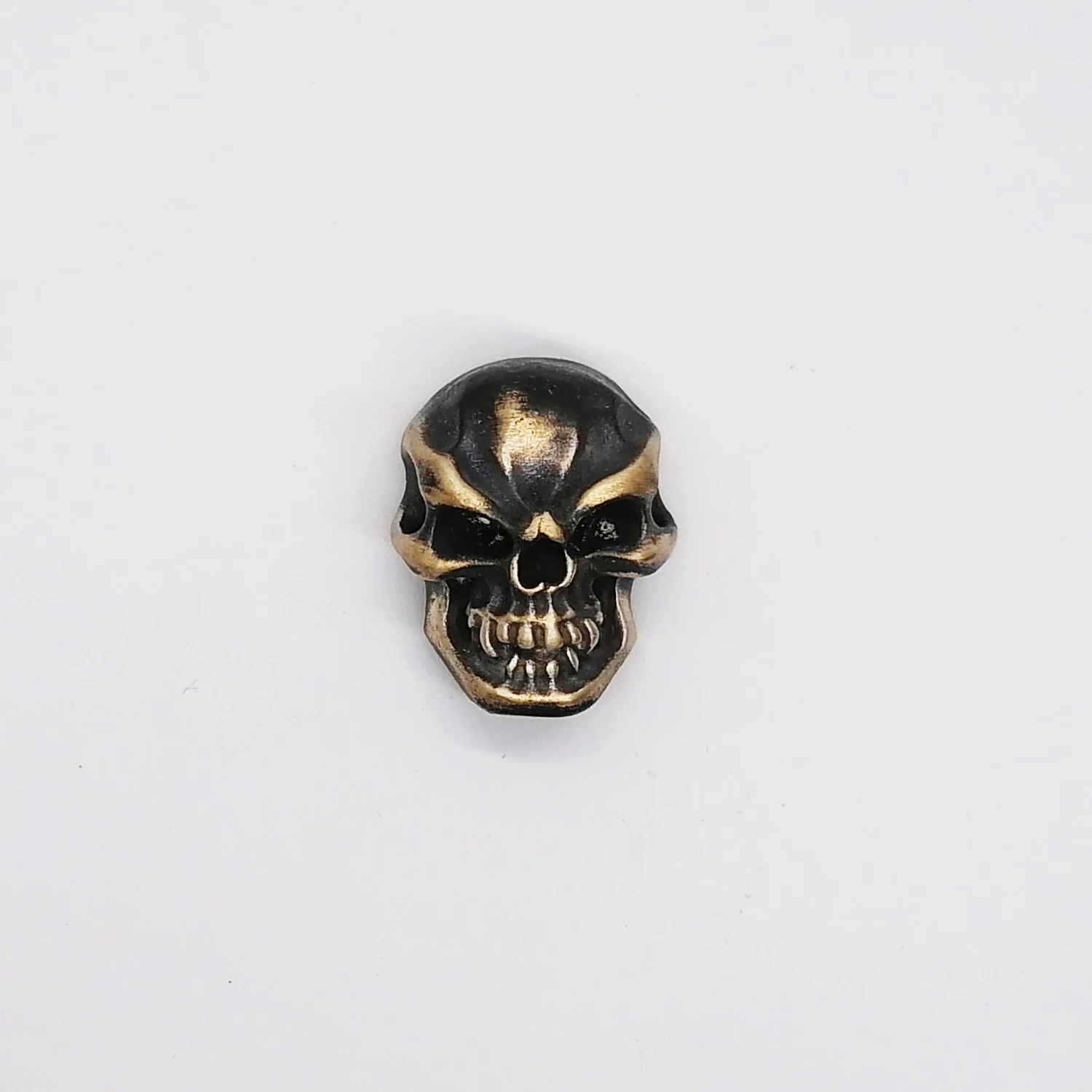 

1 Piece Hand Made Bronze Skull Beads with Screws