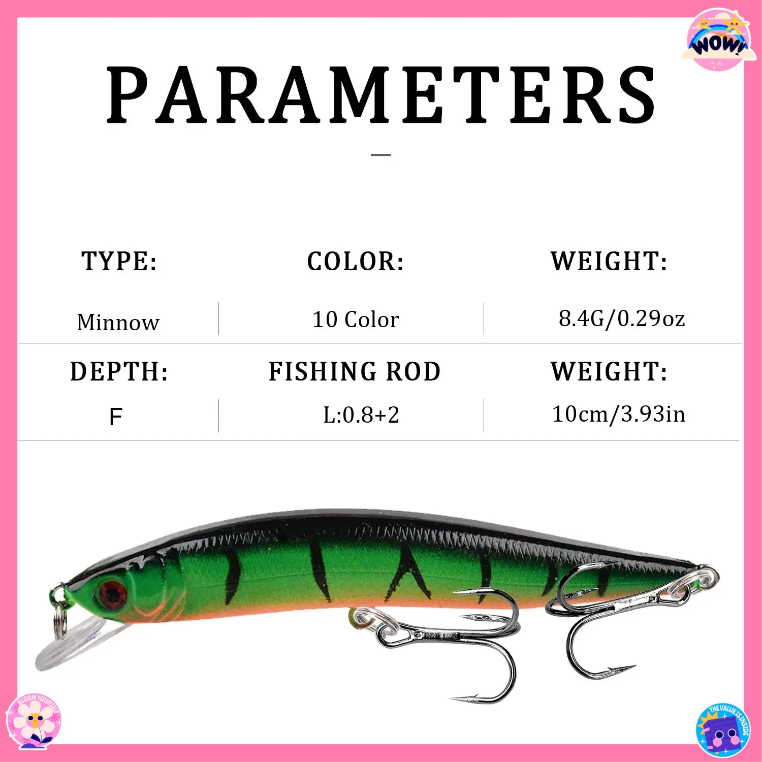 1 قطعة أسماك البلمة العائمة الصيد إغراء 10 سنتيمتر 8.3 جرام Isca البلاستيك الاصطناعي الطعم الثابت Wobblers كرانكبيت باس بايك Pesca صيد السمك