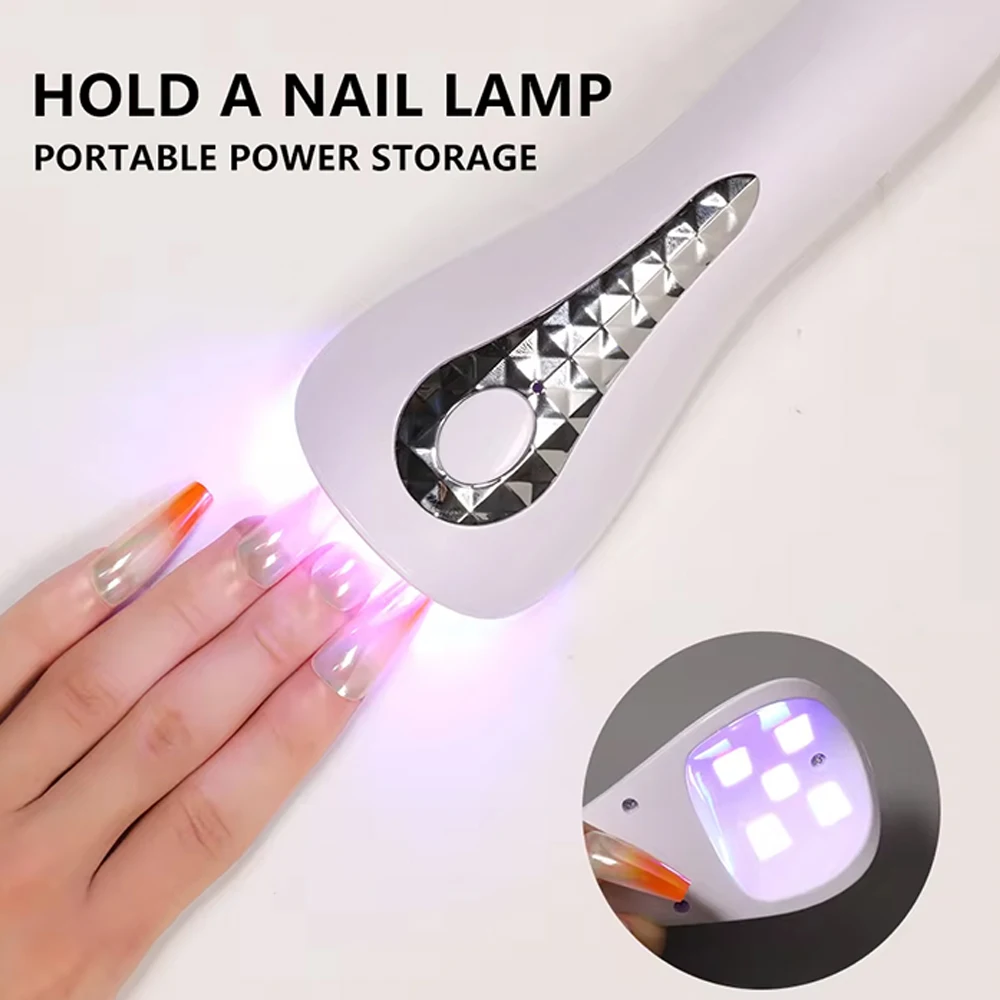 LULAA Handheld UV LED UV Nail Lamp Upgraded Rechargeable Nail Lamp Nail Art Fast-Dry Machine Portable Home DIY Salon Manicure