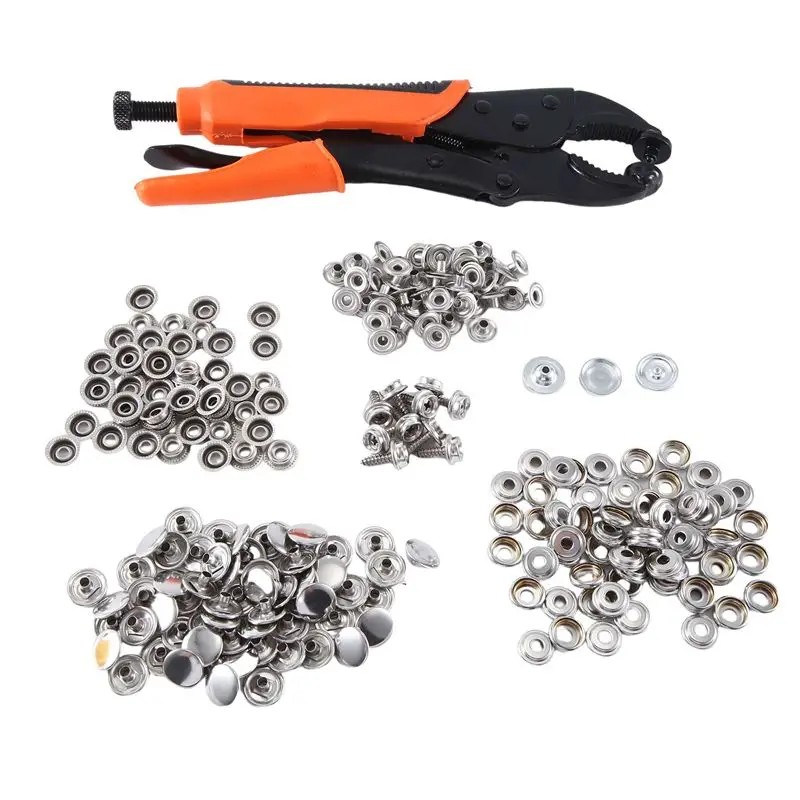 

Инструмент для установки застежек SEWS-Heavy Duty, набор инструментов для установки застежек с 60 комплектами, для замены металлических застежек.