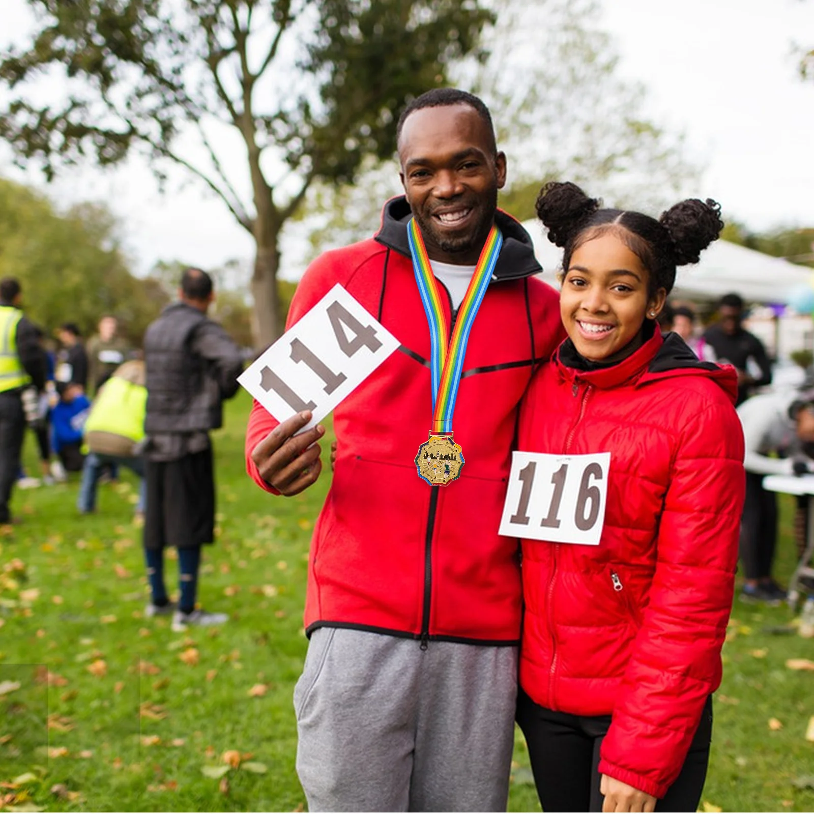 

Durable Metal Marathon Medals Intricate Designs Running Award Medal Neck Ribbon Sports Events Party Favors Champions