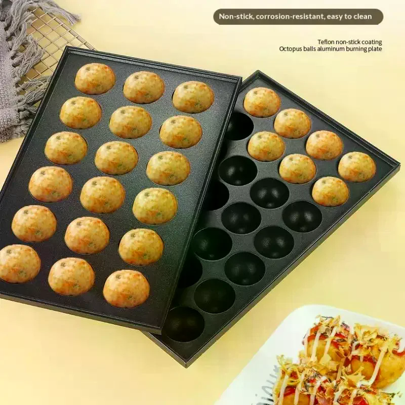 28 Hole Food Grade Non Stick Octopus Meatball Baking Tray, Quail Eggs, Fish Balls, Cakes, Essential For Outdoor Family Picnics