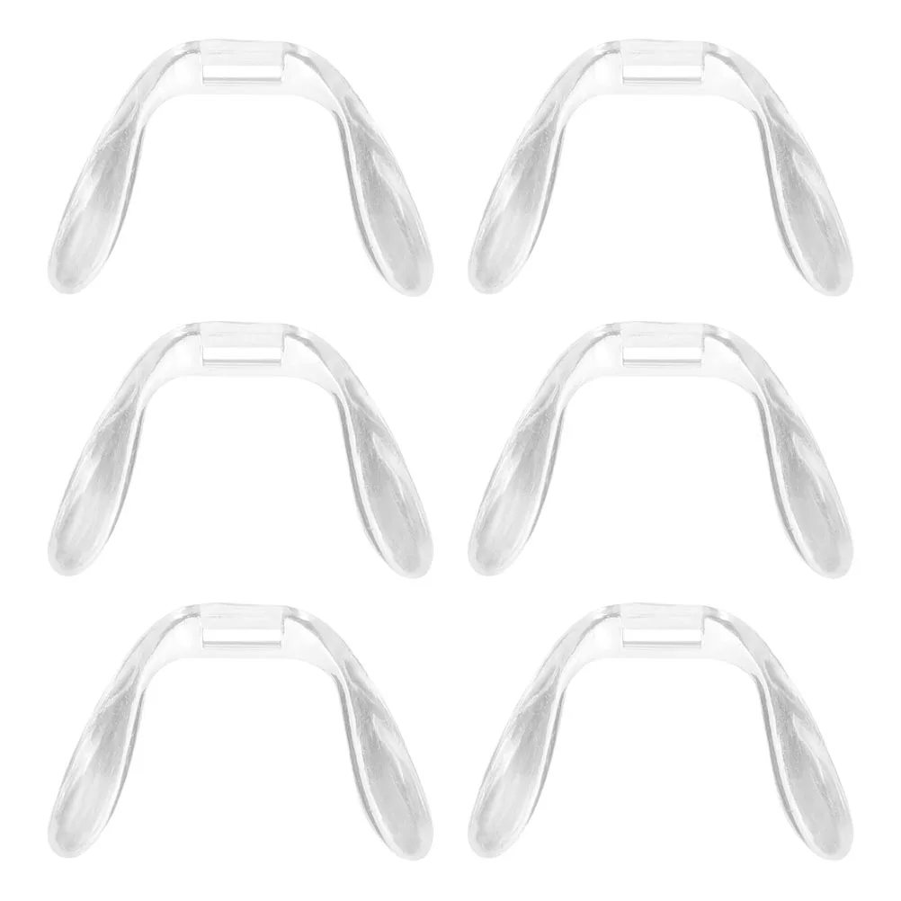 6 قطع من وسادات أنف النظارات البلاستيكية غير القابلة للانزلاق مريحة DIY ملحقات دعم الأنف وسادة بديلة للنظارات