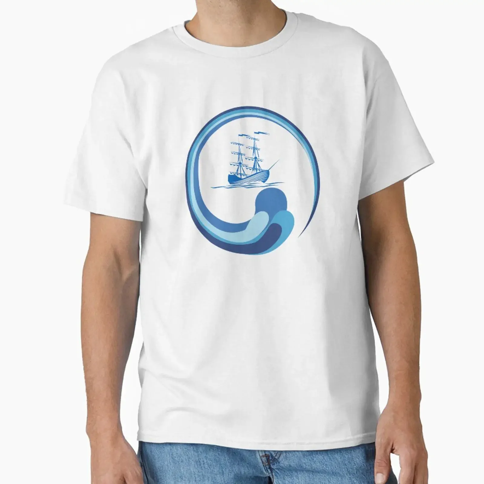 Galleon Ship Lover designed and sold by ColourTrials vintage Washed Casual Stylish fashion Stretched designer clothes