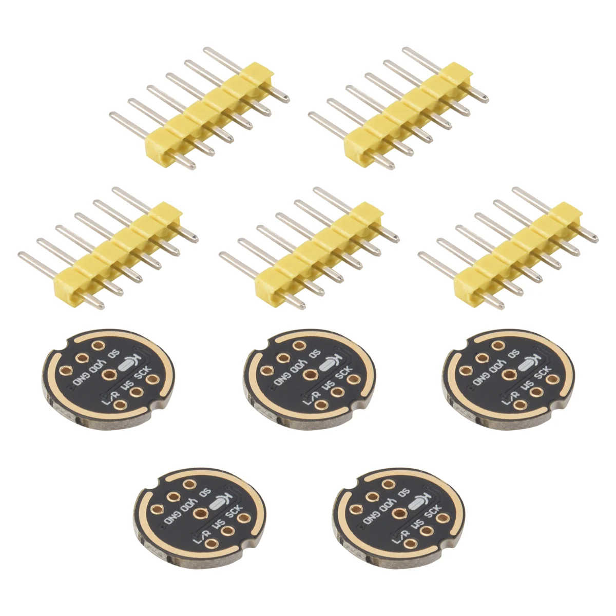 5Pcs INMP441 Omnidirectional Microphone Module MEMS High Precision Low Power I2S Interface Support ESP32