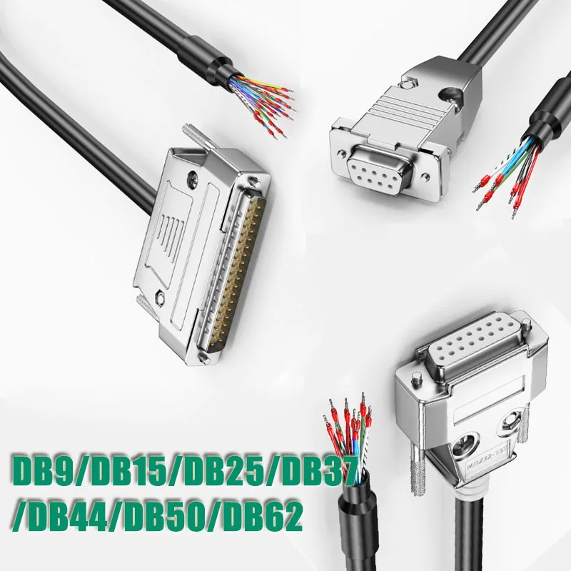 Image of DB9 DB15 Anschlusskabel 25/37/44/50/62/78 Pin Serielles Verbindungskabel Doppelt Abgeschirmtes Signalkabel für PDA/Luftfahrt/Computer