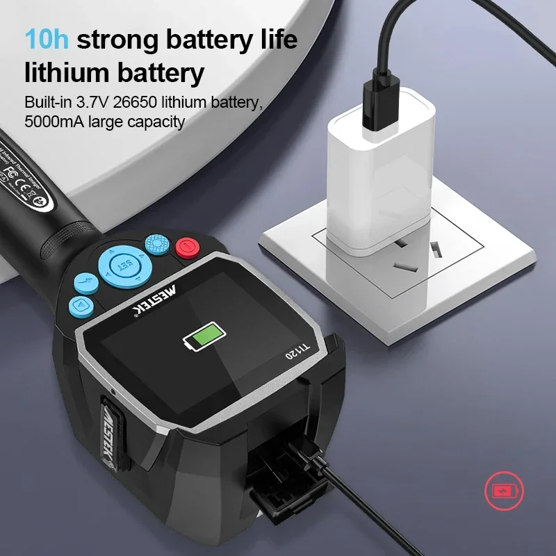 Câmera dupla industrial portátil com tela de 3,5 polegadas, alarme de alta e baixa temperatura, câmera térmica -20 ~ 400C emissividade ajustável